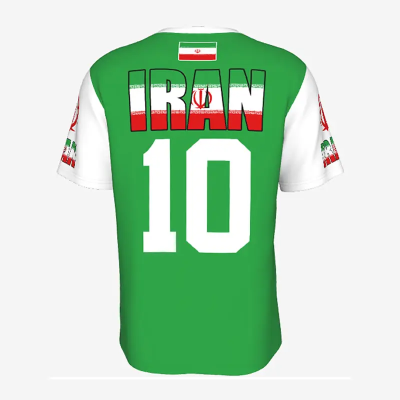 Unisex Nation T-shirt Iran Flag Iranian T-shirts jersey For Men Women Soccer Football Fans Gifts Custom clothes tee