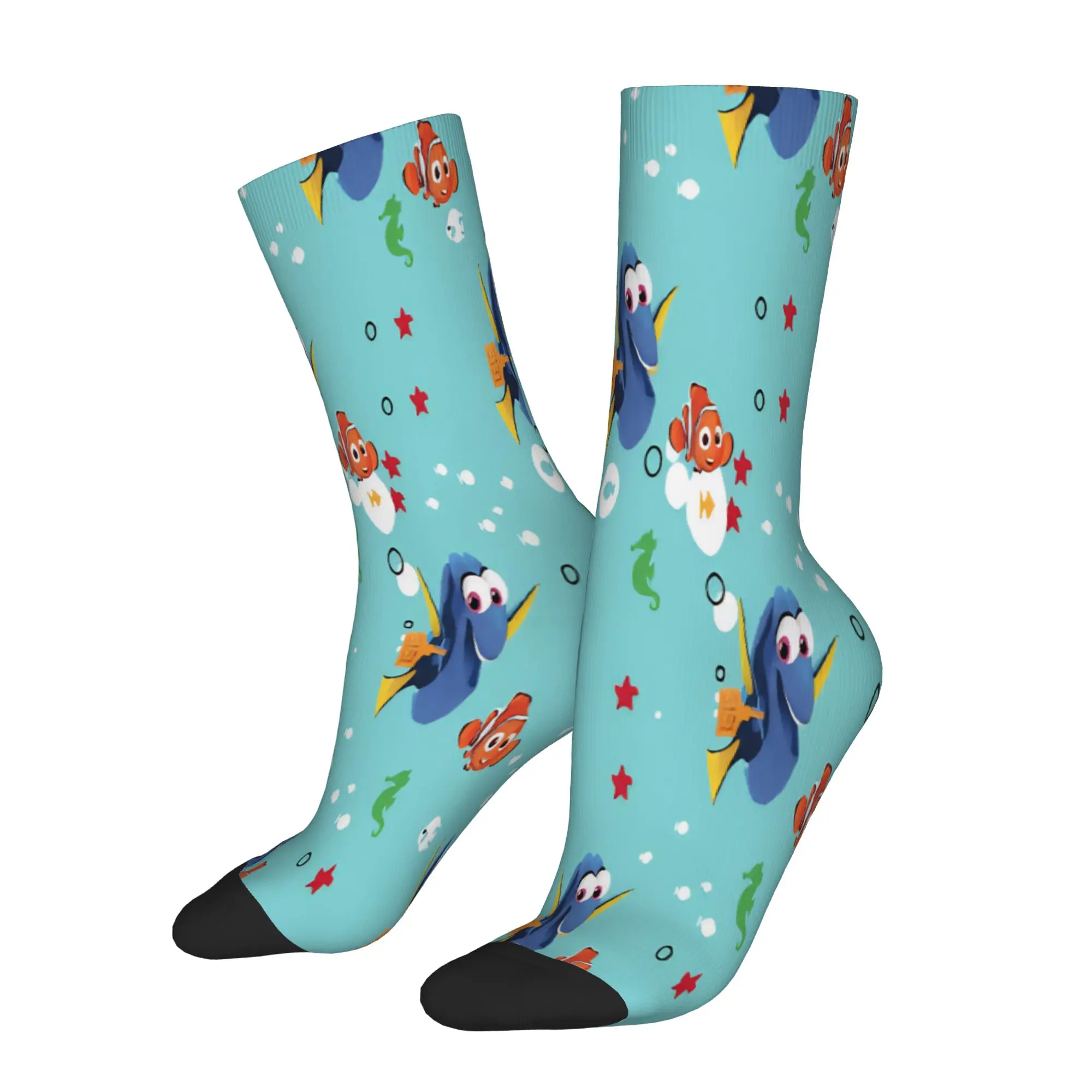 Nemos cartoon fish Socks Merch For Men Women  Flexible Socks Cute Wonderful Gifts