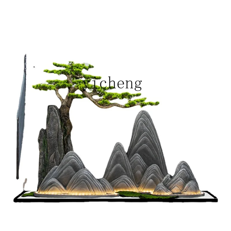 

XC Rockery Decoration Landscape Villa Company Front Desk Indoor Landscape Layout Aisle Set Floor-Standing Decorations