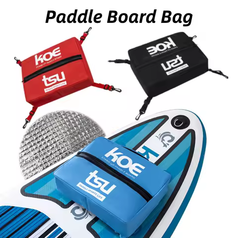 Paddle Board Storage Bag Sealed Zipper Food Cooler Storage Bag 600D Waterproof Large Capacity Stand Up Deck Bag Kayak Accessory