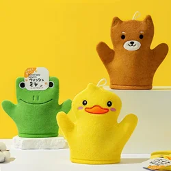 Cute Baby Bath Brushes Gloves Kids Cartoon Animal Shape Shower Brush Washcloth for Bathing Children Wash Clean Shower Massage