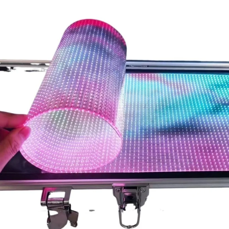 Digital Transparent Soft Film Technology for P6 Ultra Thin Shop Window Glass Advertising