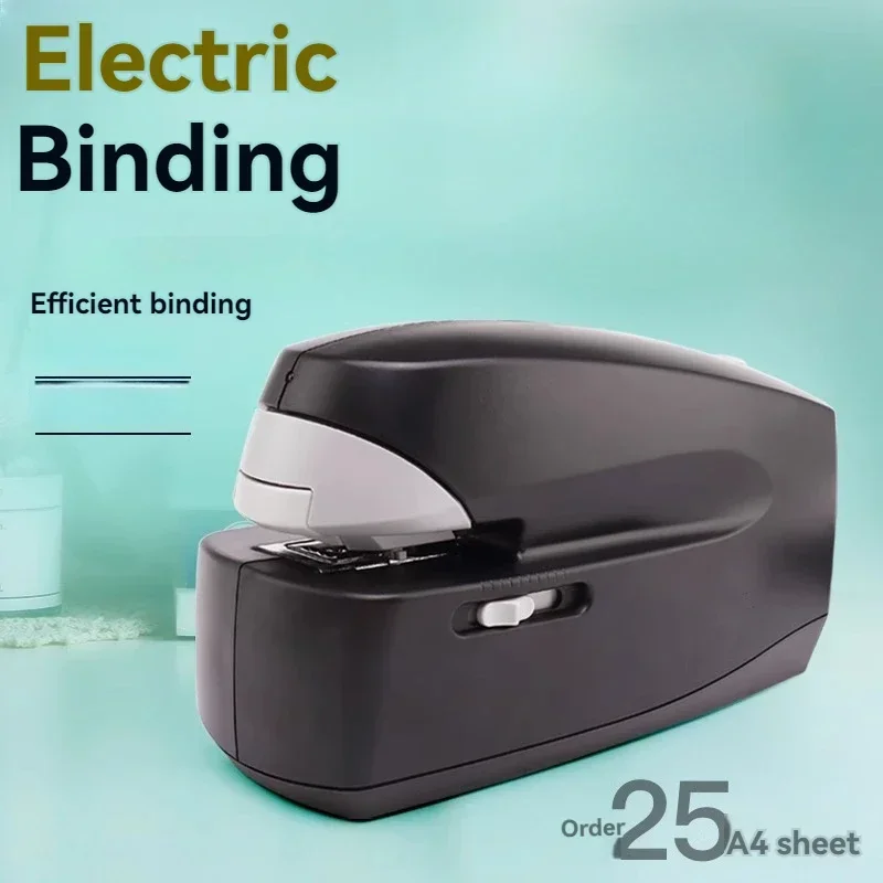 Small Electric Stapler Automatic Intelligent Induction Binding Machine High Speed Charging Large 65 Pages Heavy Duty