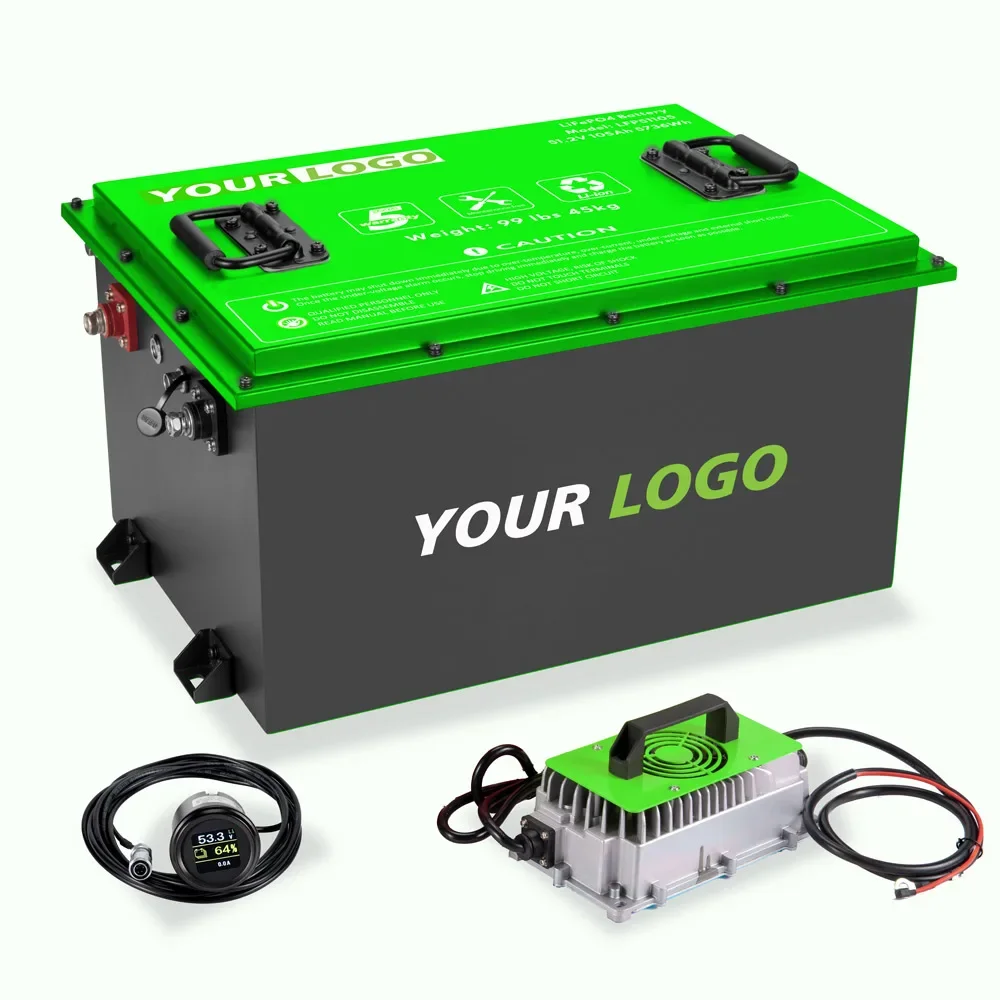 EU-Lager 48 V 100 Ah Batterie Golfwagen 48 Volt 72 Volt 72 V 150 Ah Lithium-Ionen-Batteriegehäuse Gehäuse Messgerät elektrischer Golfwagen