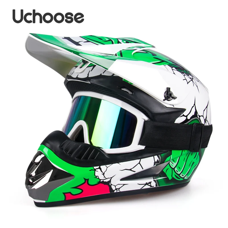 2023 Gratis geschenk beschermende helm motorcross motorfiets moto fiets integraalhelm volwassen vrouwen racen sport off-road scooter ATV