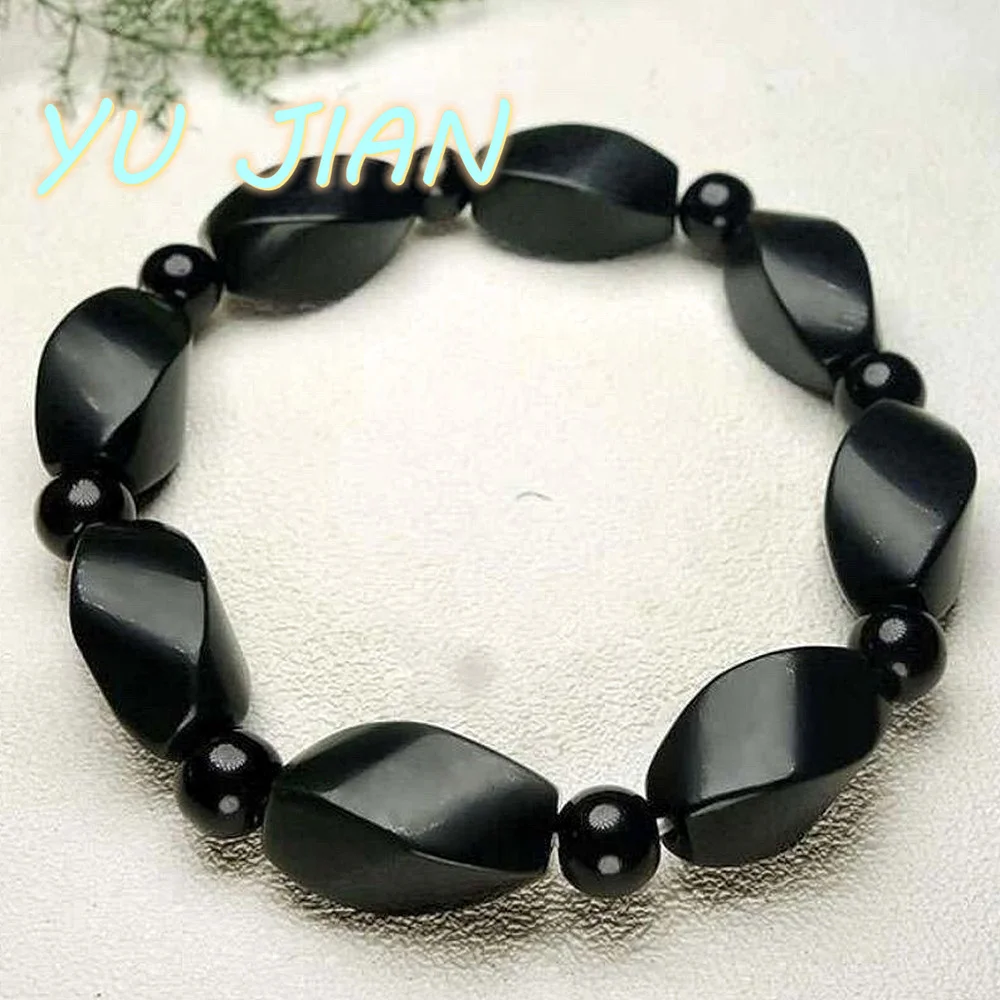 Natural Sapphire Hetian Jade Bracelet Gift Emerald Bangle Dragon Scale Handring Genuine Jade Beads Chain Exquisite Jewelry