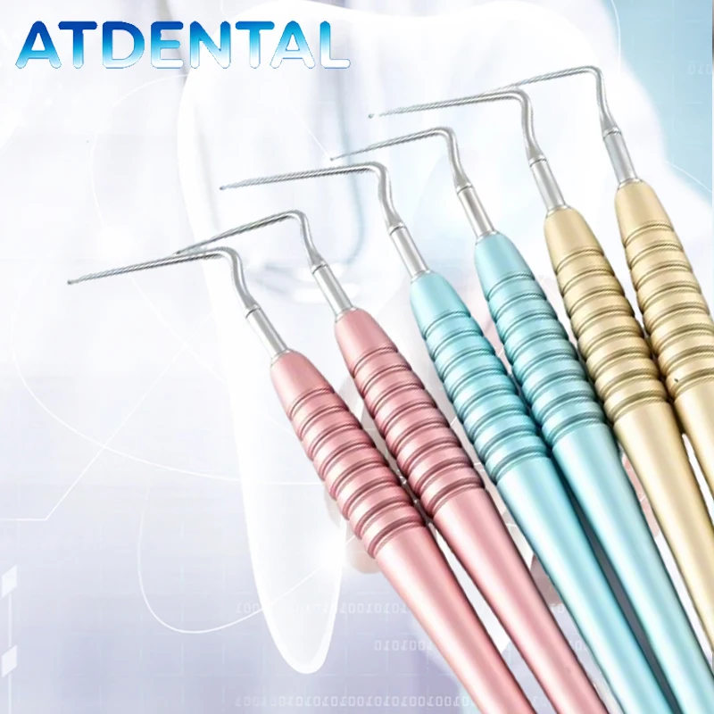 6pcs Dental Endo GPRS Root Tip Extractor - Foreign Body Remover, Endodontic Gutta Percha GP Remover Spear Instrument