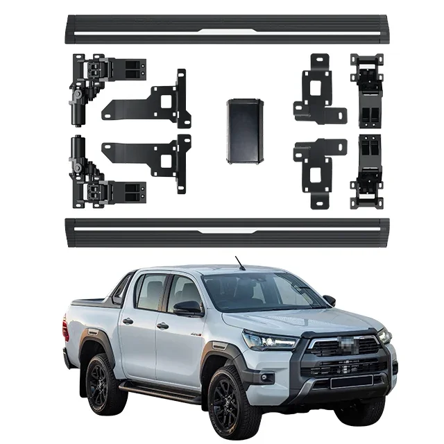 

Factory Supply Waterproof Durable Car Exterior Accessories Electric Side Step For TOYOTA HILUX 2015-2023