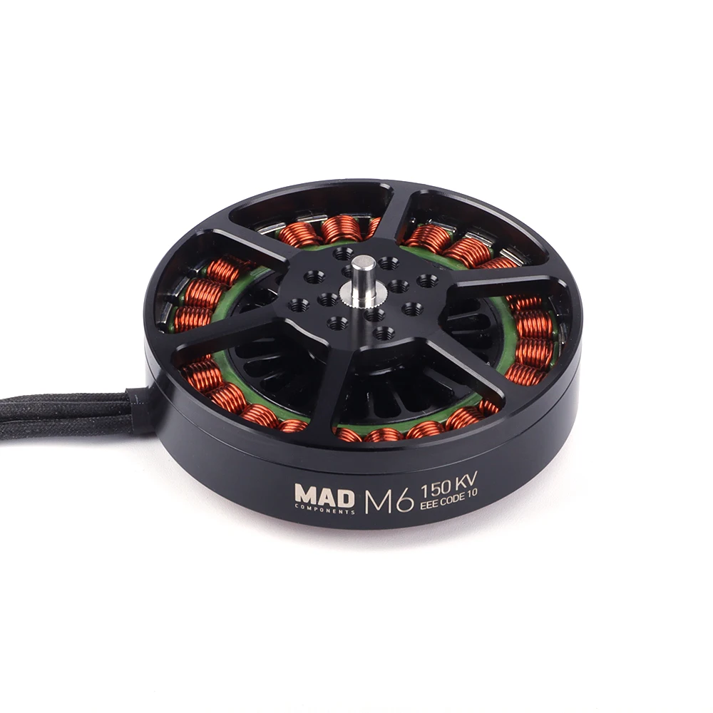 MAD M6C10 EEE 150kv 200kv 250kv 300kv heavy lift brushless motor for  the long flight time multirotor