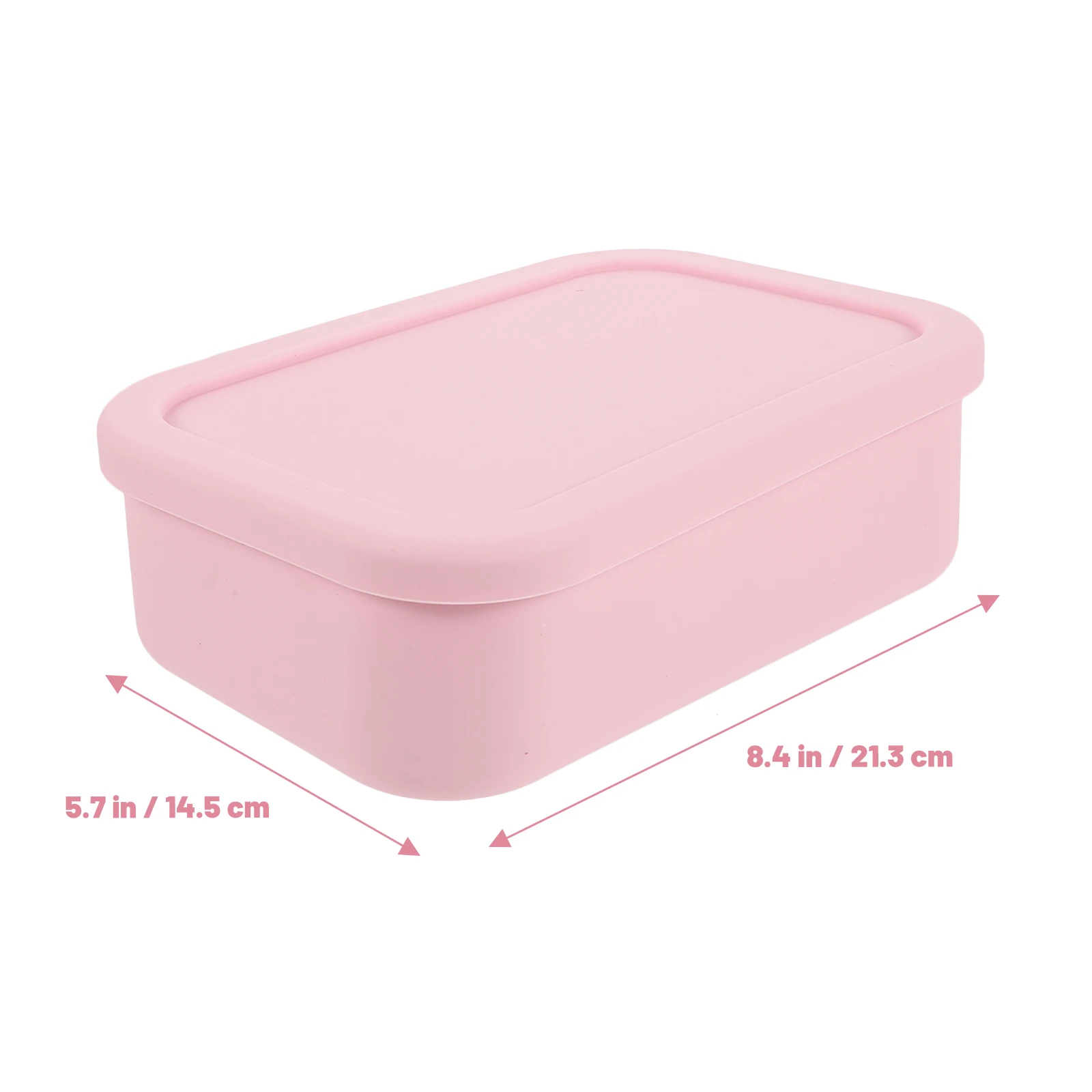Reusable Silicone Food Container Bento Lunch Box Microwaveable Portable Storage Box For Kids School Office Camping Gift