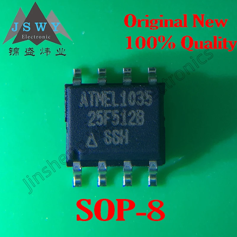 (10-30 PCS) AT25F512B-SSH-T/25F512B/SOP8/Chip Flash Serial NOR/Importado/Original/Em estoque/envio rápido!