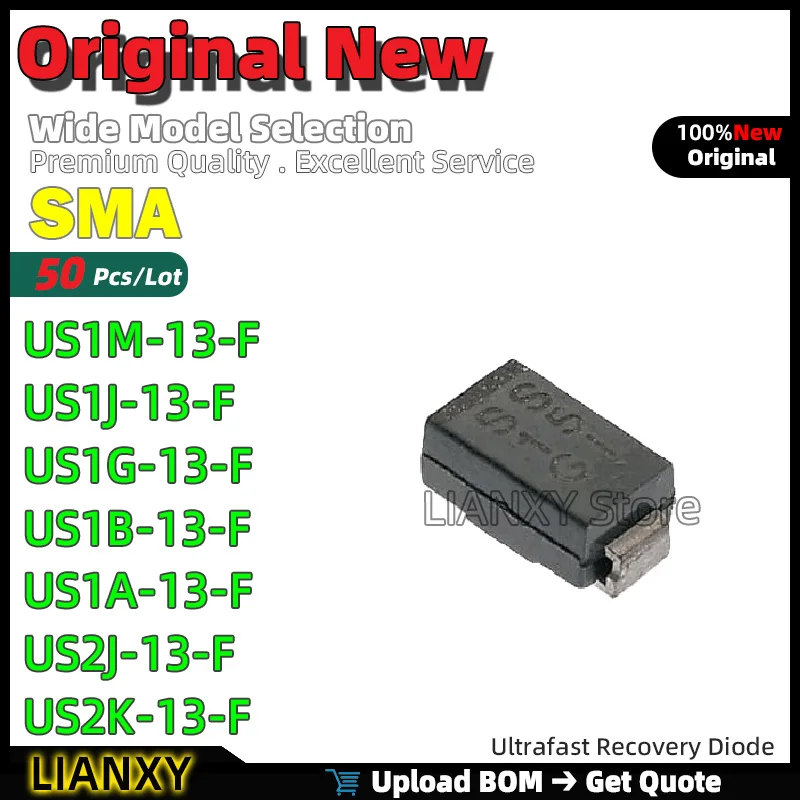 50Pcs Sma US1M-13-F…
