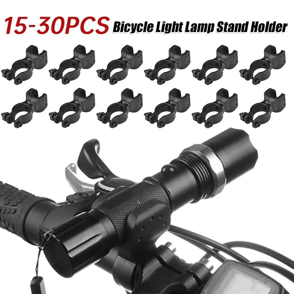 

15-30PCS Bicycle LED Flashlight Mount Holder 360 Degree Free Rotation For Bicycle Bike Torch Clip Clamp Mount Bracket Holder