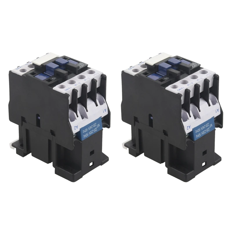 

2X Power AC Contactor 1NO AC 220V 50/60Hz Coil Motor Starter Relay 32A 3-Phase-Pole