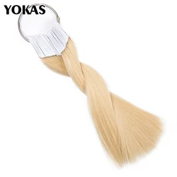 YOKAS Hairdressing Salon อุปกรณ์ Swatches แหวนผมสำหรับ Braids ผมสี Strands แหวนภาพวาด Test ตัวอย่าง