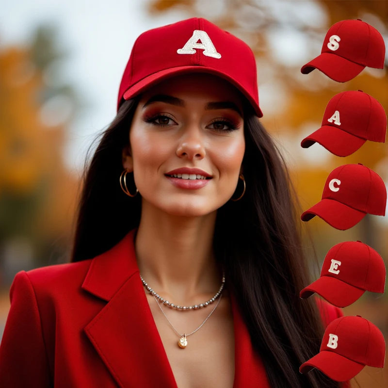1pc Unisex A-Z Letter Pattern Sun-Shading Baseball Hat, Casu