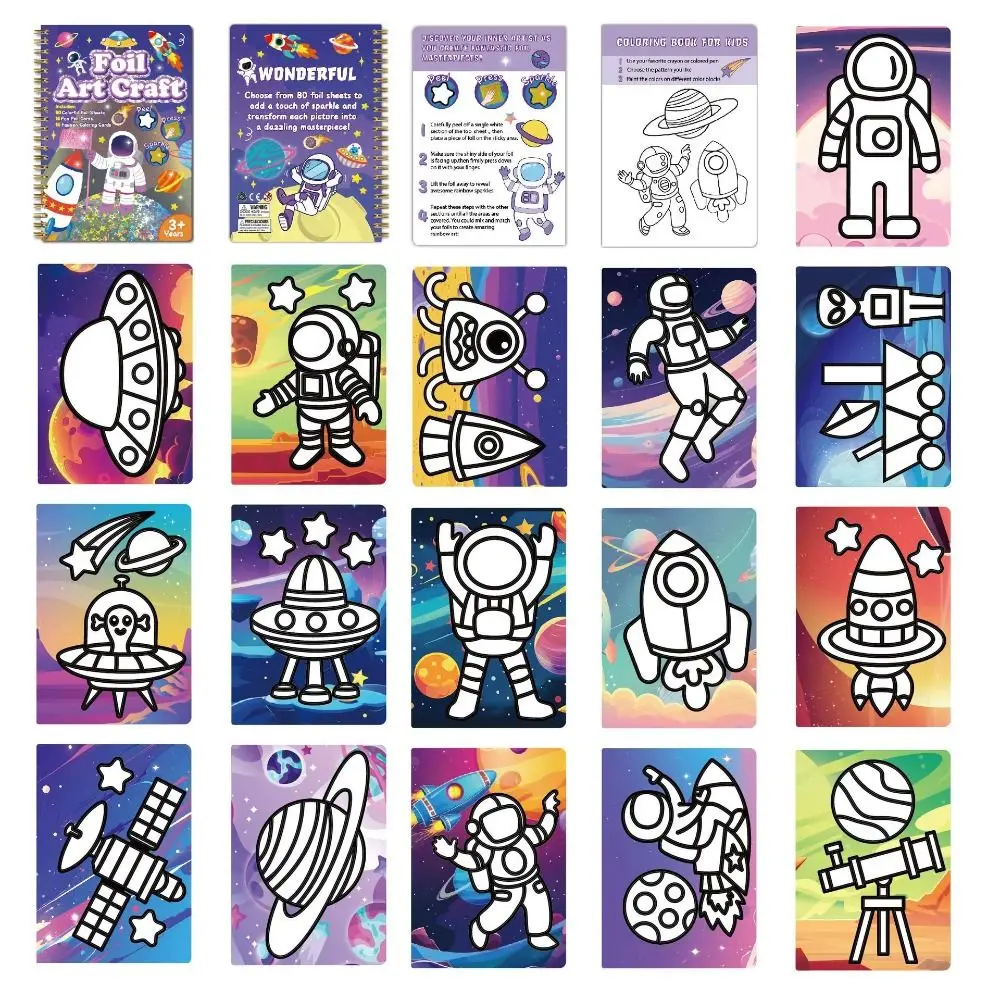 

Paper Montessori Drawing Toy Puzzle Montessori Transfer Painting Toys Cartoon Animal DIY Crafts DIY Stickers Drawing Book