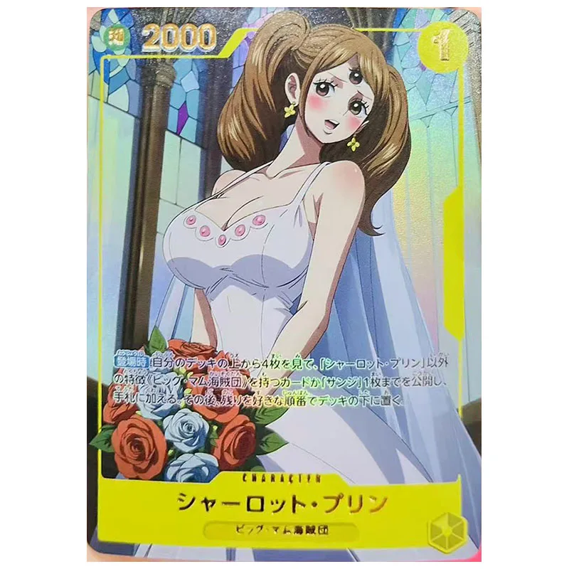 Anime uma peça diy acg cartões colecionáveis luffy bonny nami cenoura hancock robin yamato ulti reiju brinquedos para meninos presente de aniversário