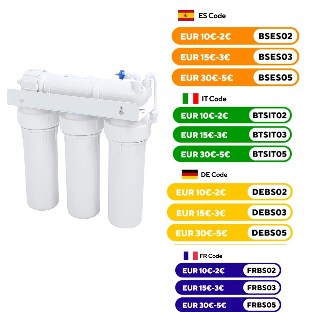 Filtro depuratore d'acqua a 5 fasi Sistema di filtraggio dell'acqua potabile Fontana Sistema di filtraggio dell'acqua domestico potabile