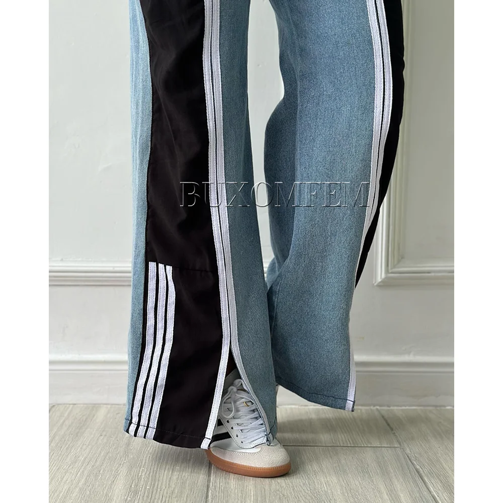 Streets tyle Outwear Bottoms 2024 hoch taillierte Cargo jeans mit mehreren Taschen Hochwertige Freizeit hose 2024 Herbst Baggy Pants