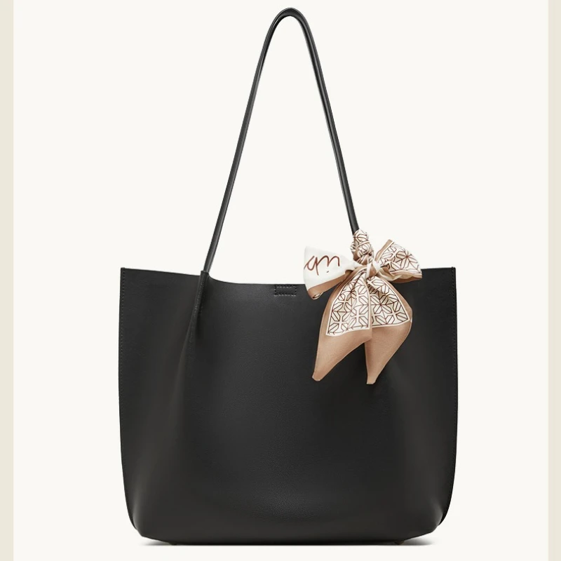 

Women's Genuine Leather Commuter Tote Bags Famous Brand Large Capacity Shoulder Bag High-end Casual Lightweight Commposite Purse