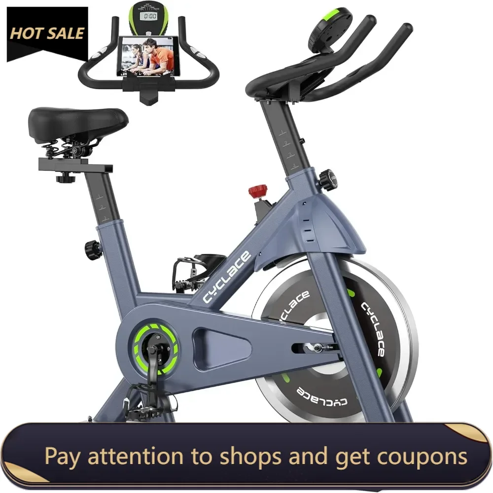 

Exercise Bike Spinning Bikes Brake Pad Indoor Cycling Bike Stationary Low Noise Mini Velo Bicycle 300lbs Weight Capacity Gym