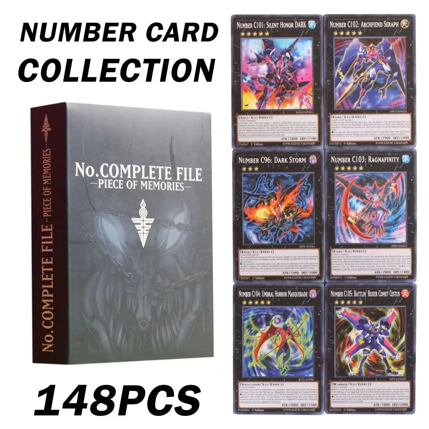 New 148Pcs Yugioh Card Game English Collection YU GI OH Monster Trading Adult Red Stamped Board Regular Card Duel Gift 2024