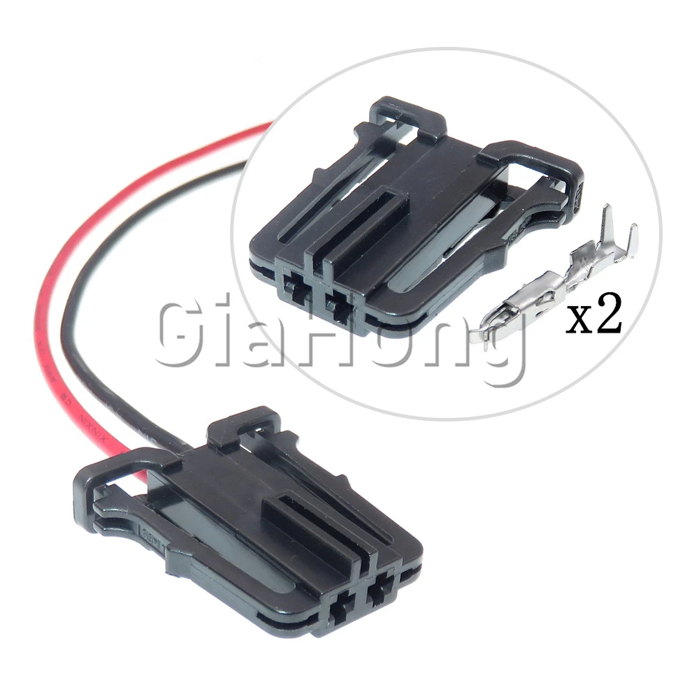 

1 Set 2 Ways Auto Starter Plastic Housing Electric Cable Socket 1J0971972 Car Tweeter Speaker Unsealed Plug For VW Audi