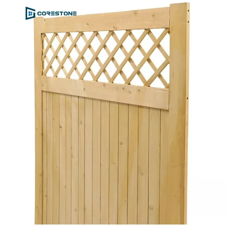 Wooden Trellis/Picket Garden Gate Outdoor Fence Gates Pedestrian Side Gates Door