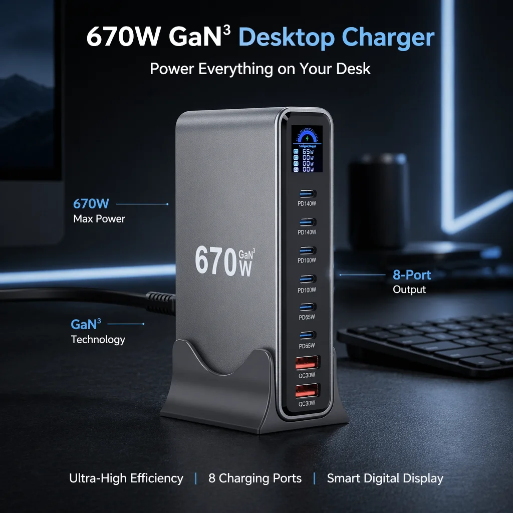 caricatore-da-scrivania-gan-con-8-porte-usb-c-stazione-di-ricarica-pd-qc-a-ricarica-rapida-display-lcd-per-laptop-e-smartphone
