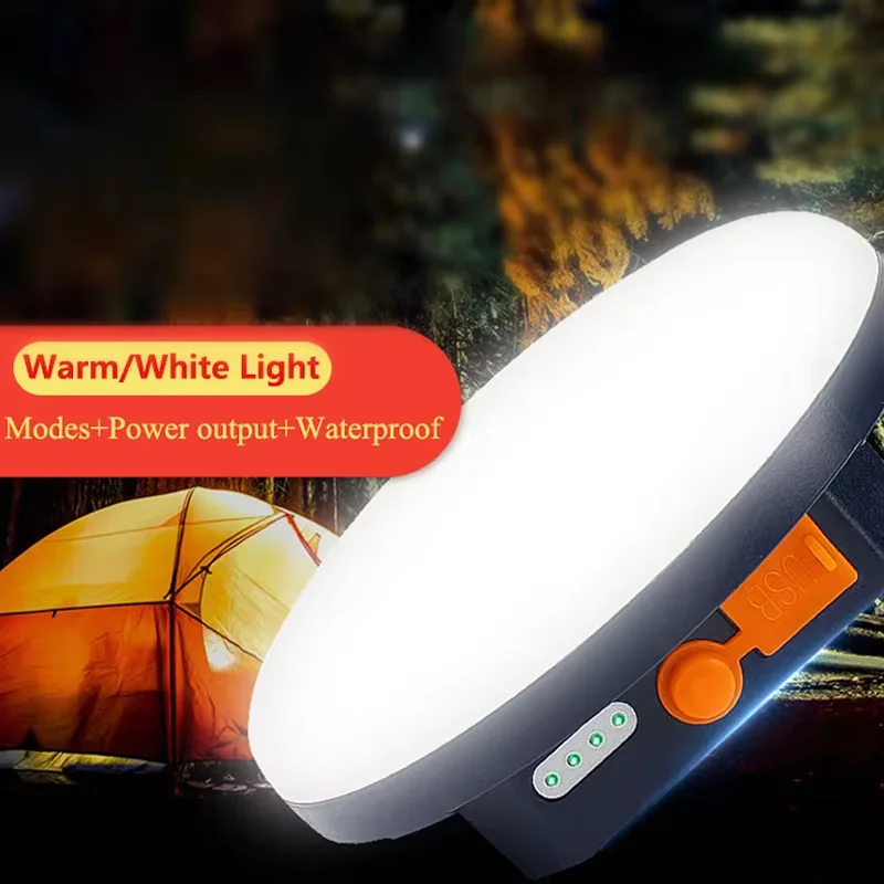 Newhousehold portátil luz de acampamento tenda luz de acampamento luz principal de emergência led recarregável brilhante super brilhante bateria de lítio