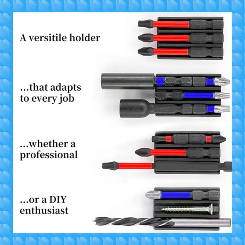 

3PCS Magnetic Bit Holder With Adhesive For Impact Drivers Drills For Screwdriver Bits Holder Drill Power Tool Parts