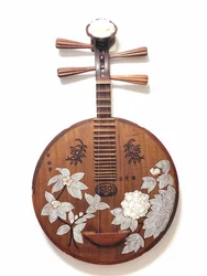 Yueqin moon guitar lute hand-painted craft folk musical instrument rosewoodprofessional plucking Ruan string instrument