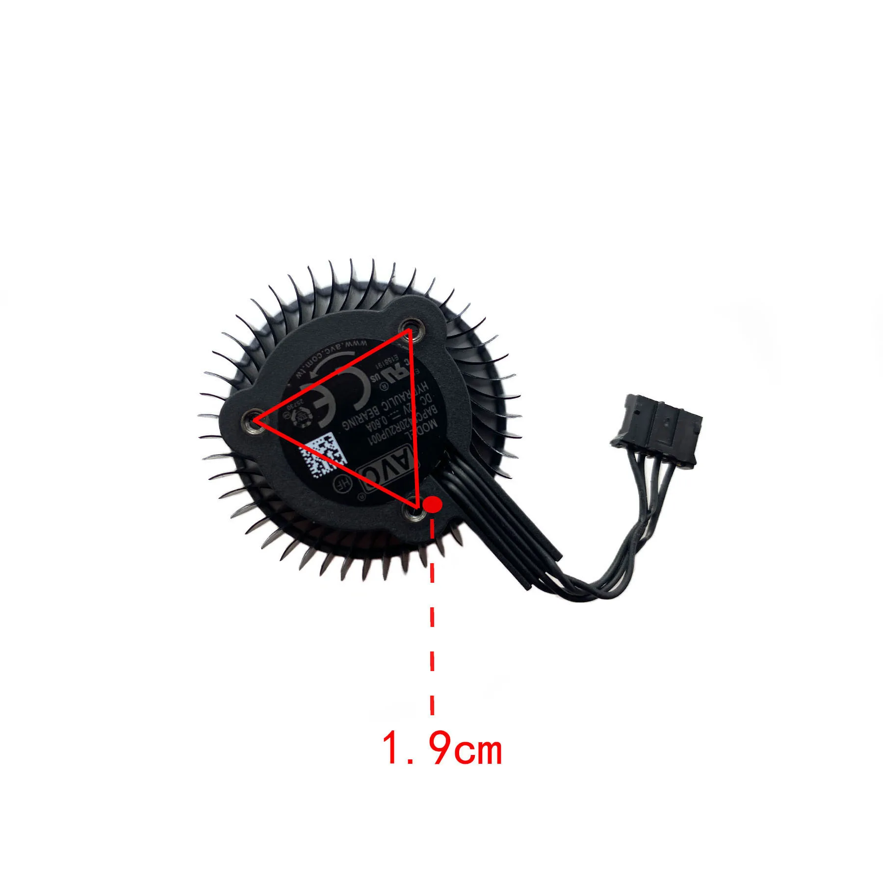 New For NVIDIA RTX A2000 PNY Graphics Card Replacement Fan BAPC0420R2U-001