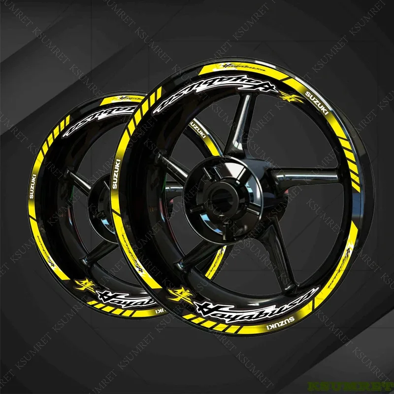 

Vinyl For SUZUKI Hayabusa 1300 1340 Wheel Sticker Motorcycle Rim Decal Hayabusa 1300 1340 Logo Stickers Set