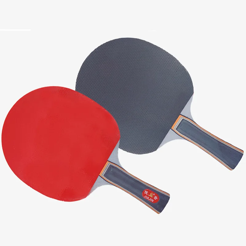 

2Pcs/Set Table Tennis Rackets Training Competition Beginner Professional Horizontal Straight Shot Suit Ping Pong Racket with Bag