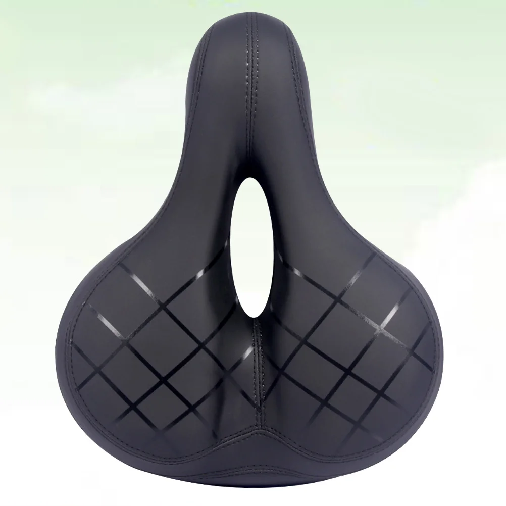 

Comfortable Hollow-Out Bicycle Saddle Thick Seat Cushion for Road Mountain Bike Shock Absorbing Ride Support Pad