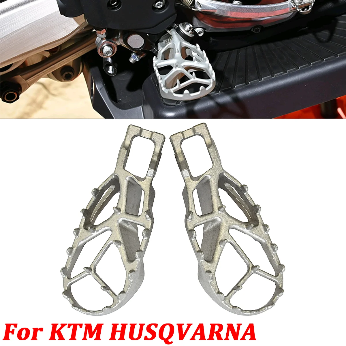 

For HUSOVARNA TC TE FC FS For GASGAS MC EX EC Motorcycle Foot Pegs FootRest Footpegs Rests Pedals For KTM SX EXC EXC-F SIXDAYS