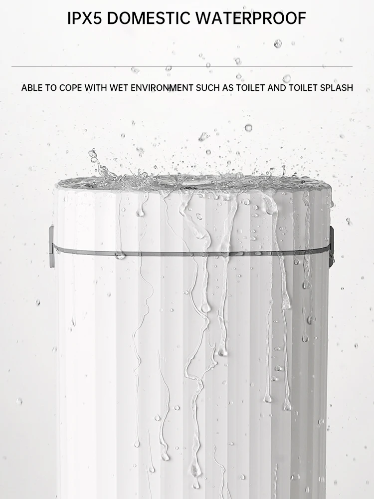 

15L Fashion Automatic Induction Packaging Waterproof Bin with Lid Smart Sensor Garbage Bin Kitchen Bathroom Toilet Trash Can
