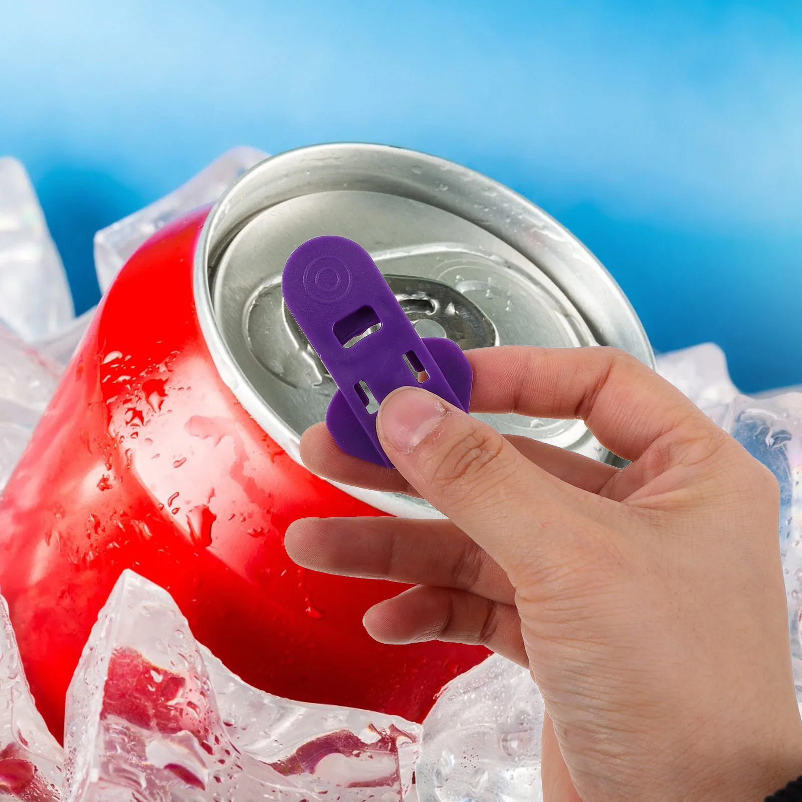 

24Pcs Beverage Can Opener Tab Covers Plastic Soda Beer Can Openers Safe Finger Protector Multipurpose Bottle Openers for Home