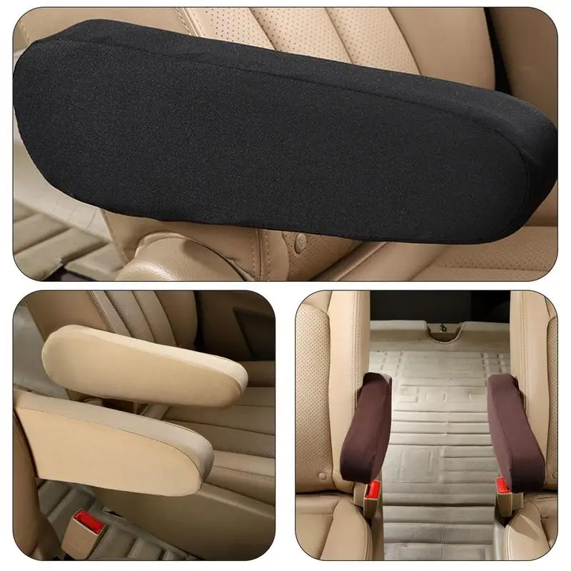 Automobile Armrest Covers Elastic Fabric Automotive Armrest Cover Auto Arm Rest Protection Seat Armrest Covers For Cars Trucks