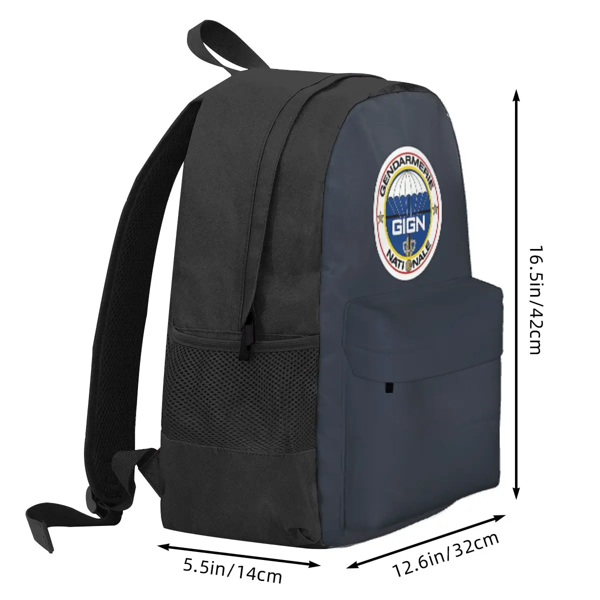 National Gendarmerie Intervention Group GIGN (France) Student Backpack School Bag Hiking Travel Daypack Bookbag Shoulder Bags