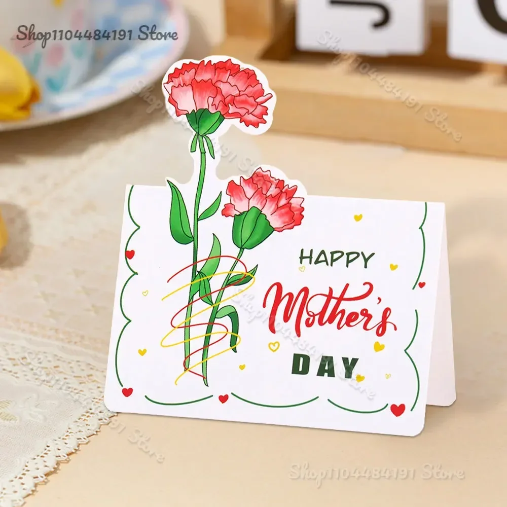 

2025 Creative Paper Mother's Day Greeting Card Suitable for Mothers, Grandmothers, Wives, Holiday Occasions, Home Decoration