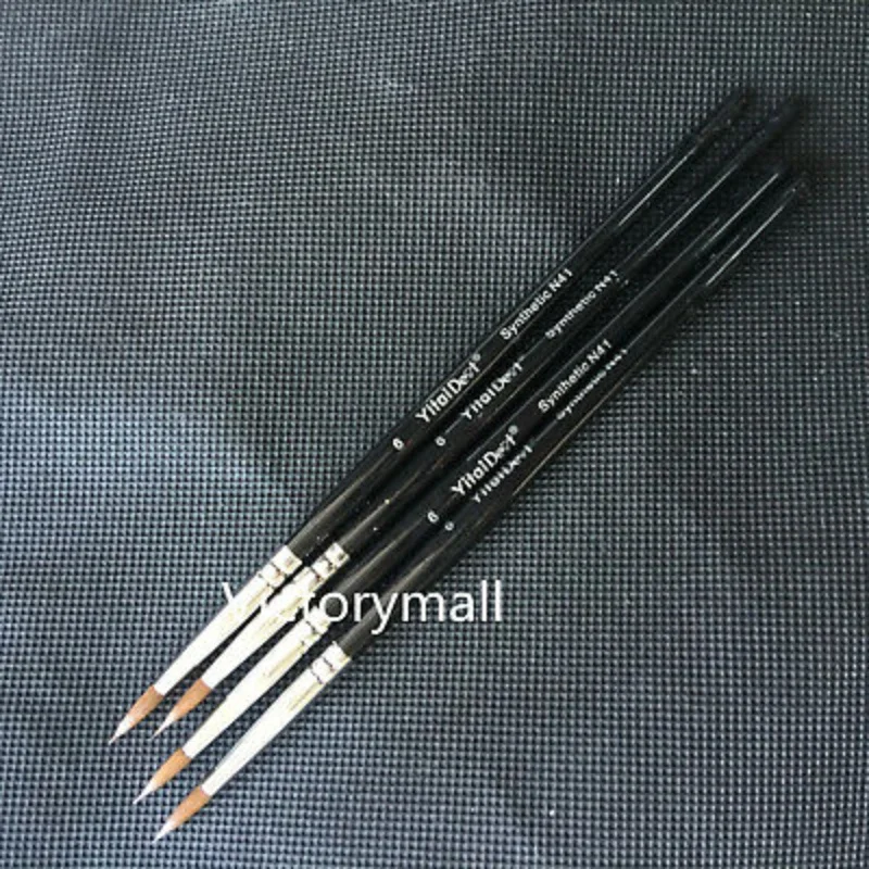 Dental Lab Porcelain Brush Pens 6 #   Pióro do kształtowania zębów Materiał laboratorium dentystycznego Narzędzia technika dentystycznego 4szt/zestaw