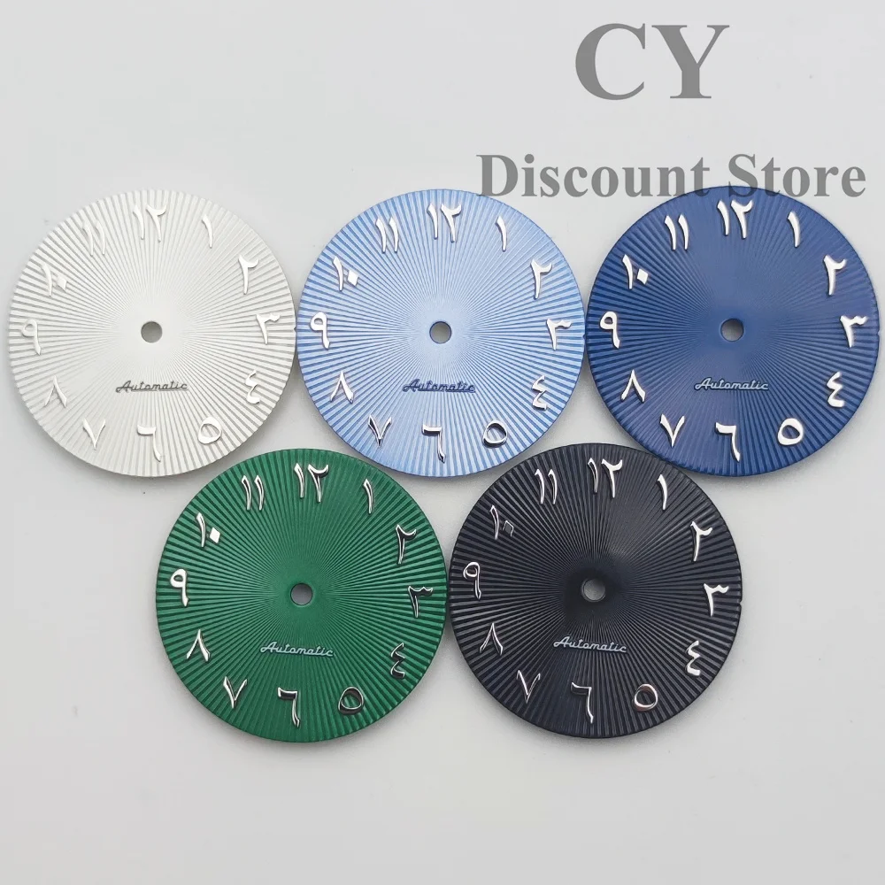 RICHUS 29mm Watch Dial for NH35 NH36 ETA2824 2836 Miyota8215 DG2813 3804 Movement Black Blue Green Silver Options Available