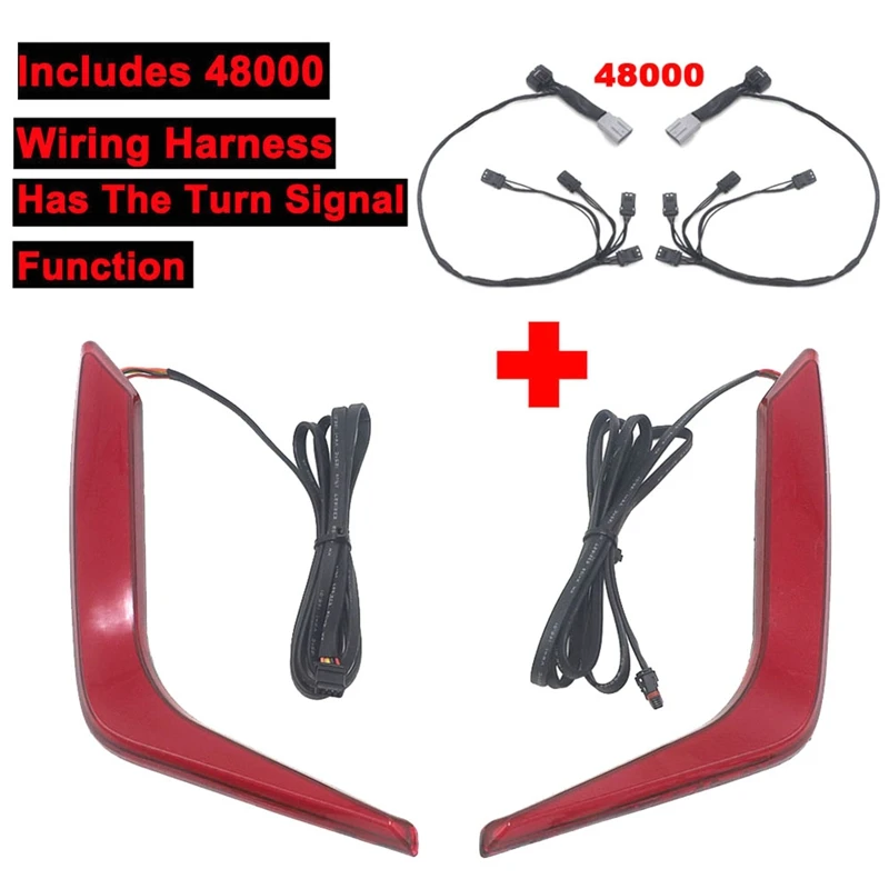 Motorcycle LED Rear Saddlebag Accents Lights ABS Motorcycle Accessories For Honda Goldwing GL 1800 F6B 2018-UP