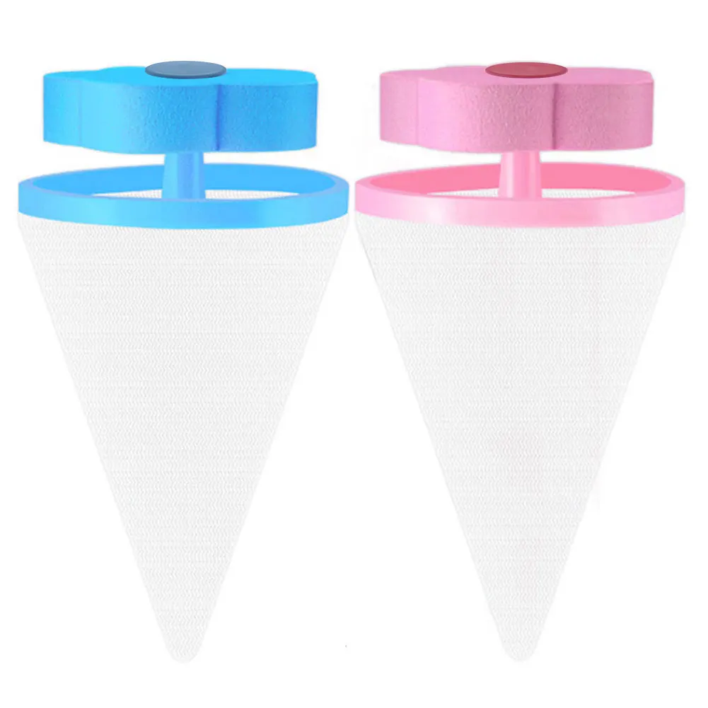 Washing Machine Hair Lint Catcher Reusable Flower Shaped Hair Filter Household Lint Mesh Bag for Dog Cat Fur Hair Collector