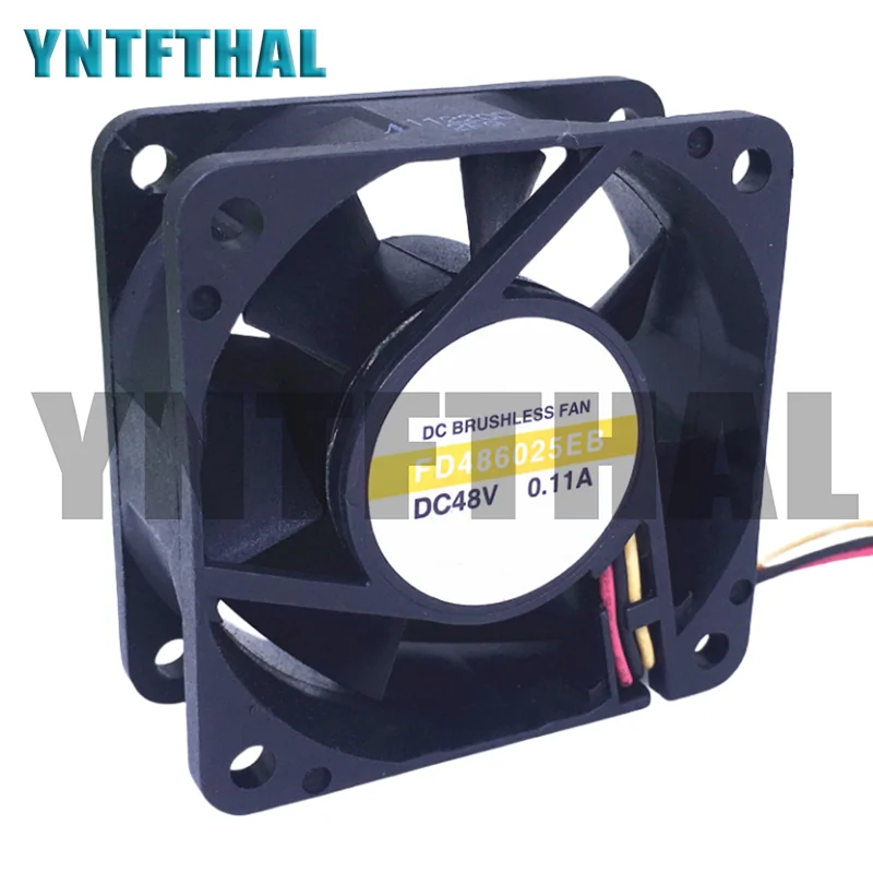 New FD486025EB For Y.S.TECH DC48V 0.11A 6025 6CM 60MM 60x60x25MM Cooling Fan 3-PIN