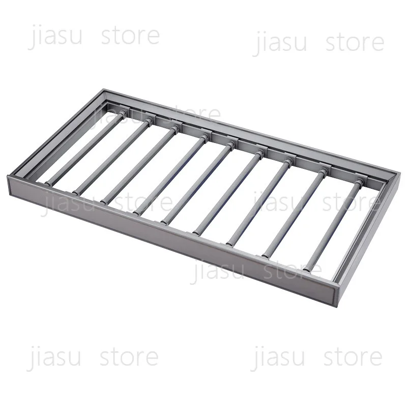 

Built-in Wardrobe Telescopic Pants Rack Multi-functional Pull-out Sliding Rail Trousers Organizer