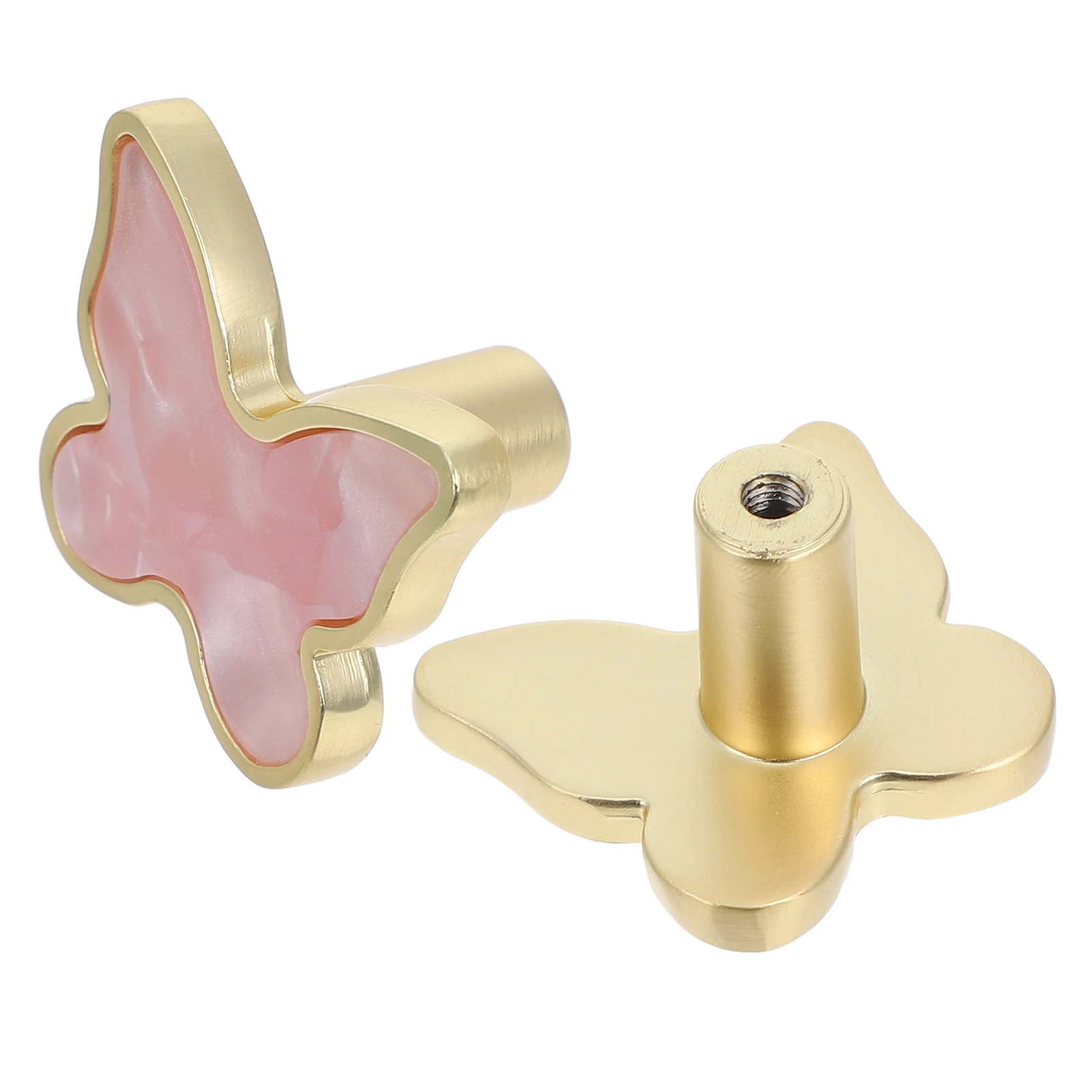 

2pcs Single Zinc Alloy Butterfly Knob Butterfly Drawer Knobs Dresser Pulls Cabinet Door Hardware Wardrobe Handles